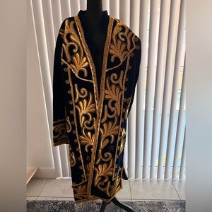 The Royal Bukhara Chapon – Hand-Embroidered Zardozi on Midnight Velvet